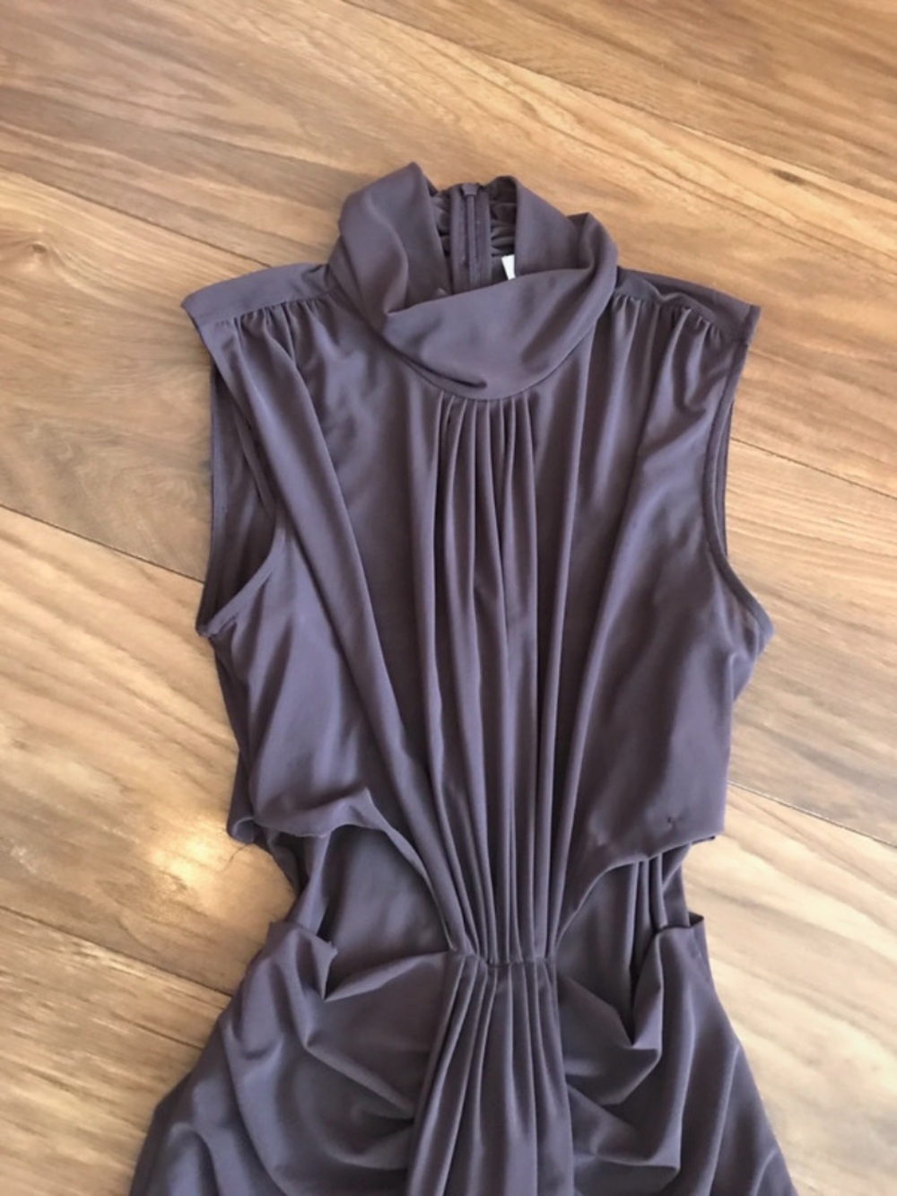 Reiss Mauve Sleeveless Draped Maxi Dress - Picture 5 of 11